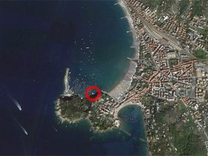 L'imbarco di Sestri Levante, da Google Earth